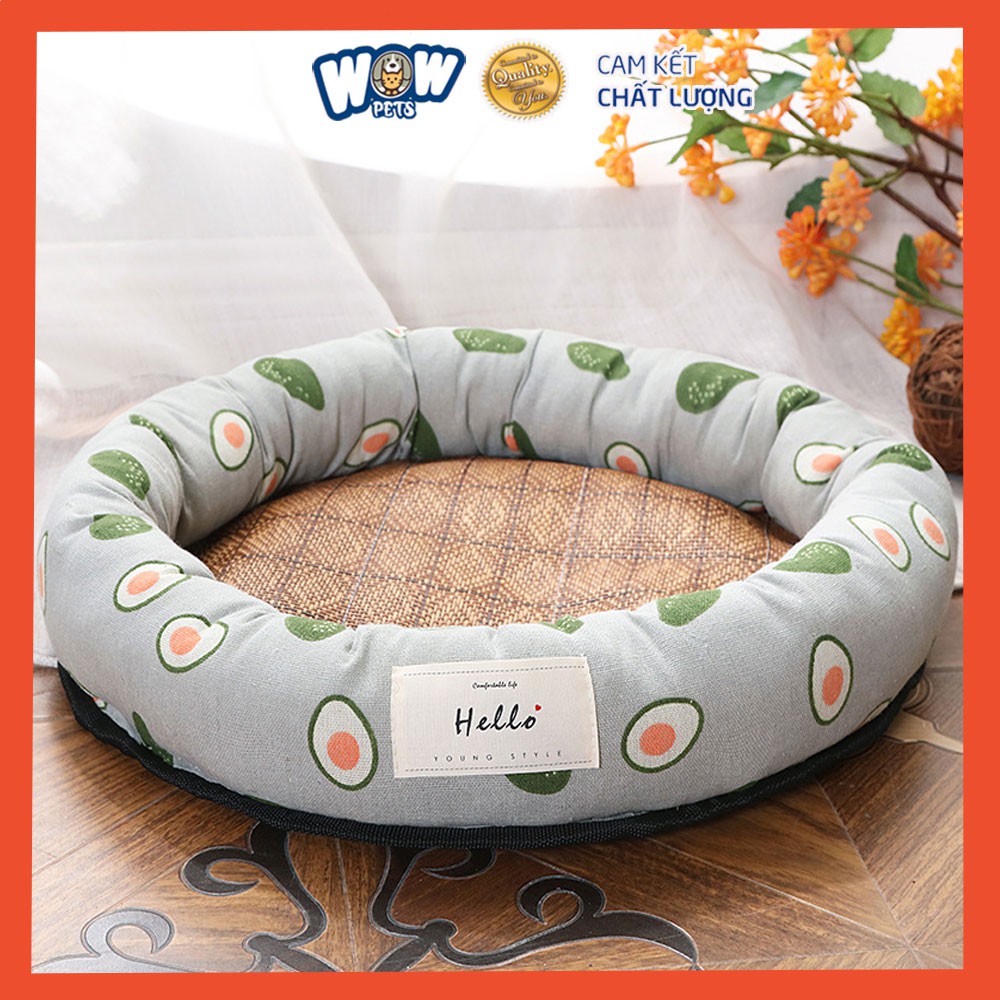 [S005] 66 X 66CM - 30KG Nệm / Đệm / Giường ngủ cho Chó Mèo wowpets Ổ thảm lót hình tròn dày ấm size to