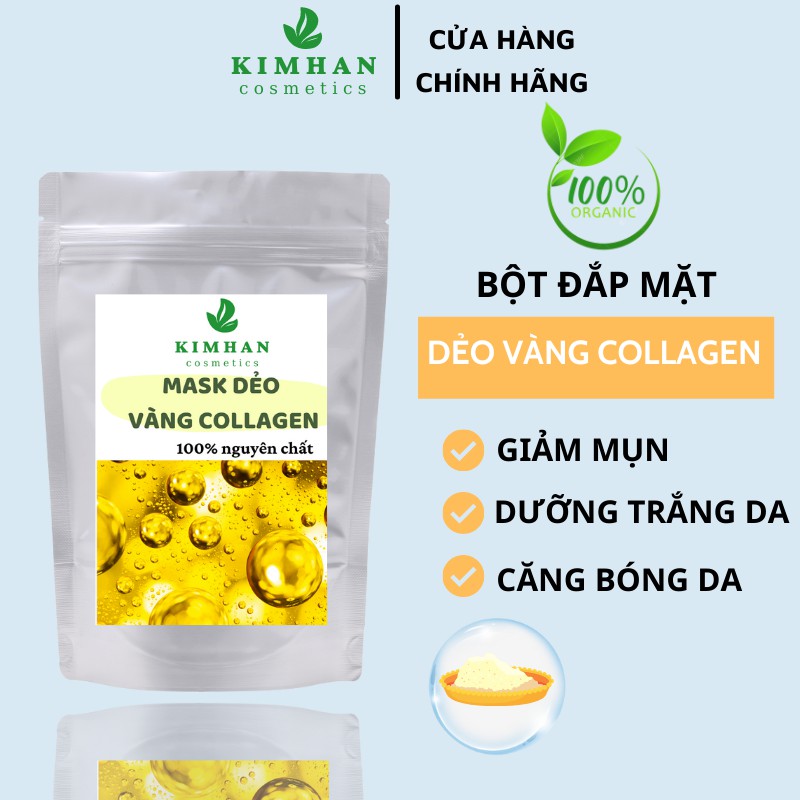 Bột mặt nạ Mask Dẻo Vàng collagen handmade