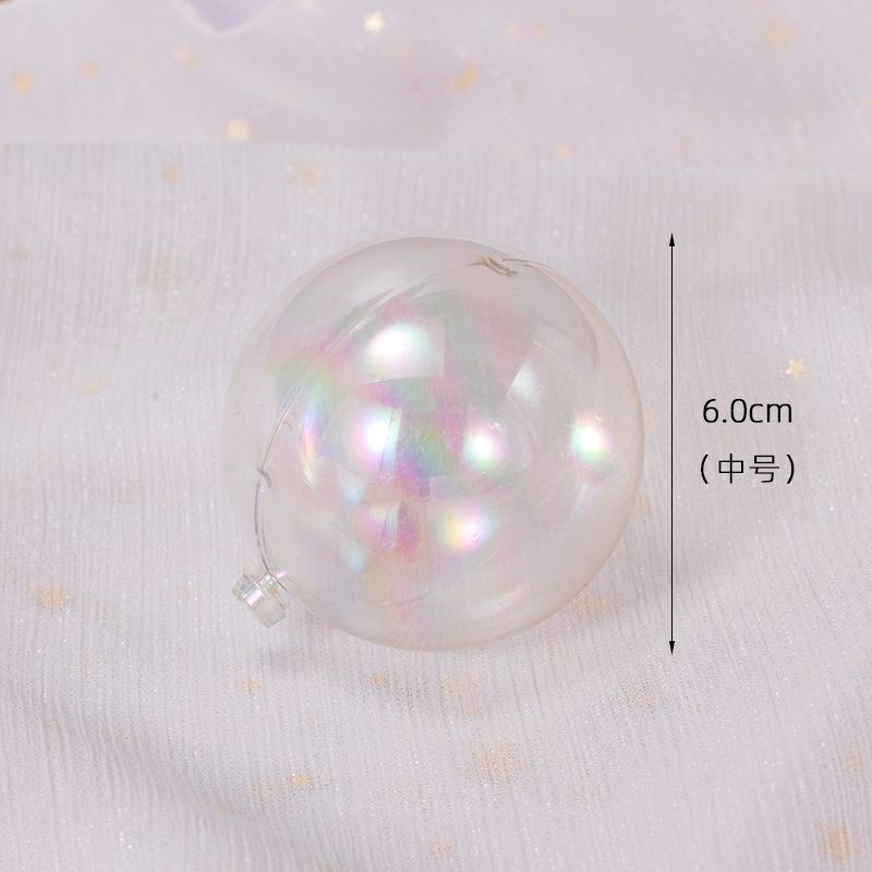 Set 4 Quả Cầu Trong Suốt Đính Ngọc Trai Trang Trí Bánh Kem