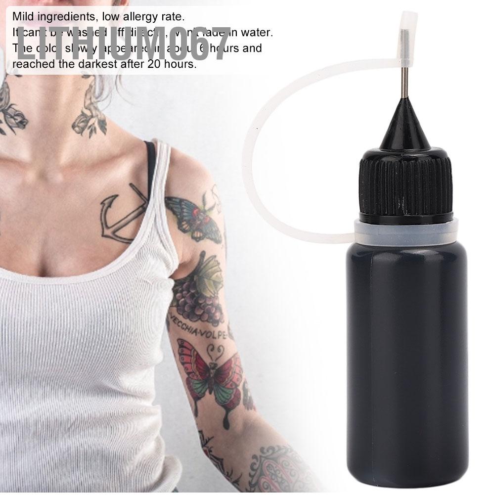 Lithium067 10ml Temporary Tattoo Juice Ink Waterproof Long Lasting Pigment for DIY Body Art Painting mực xăm