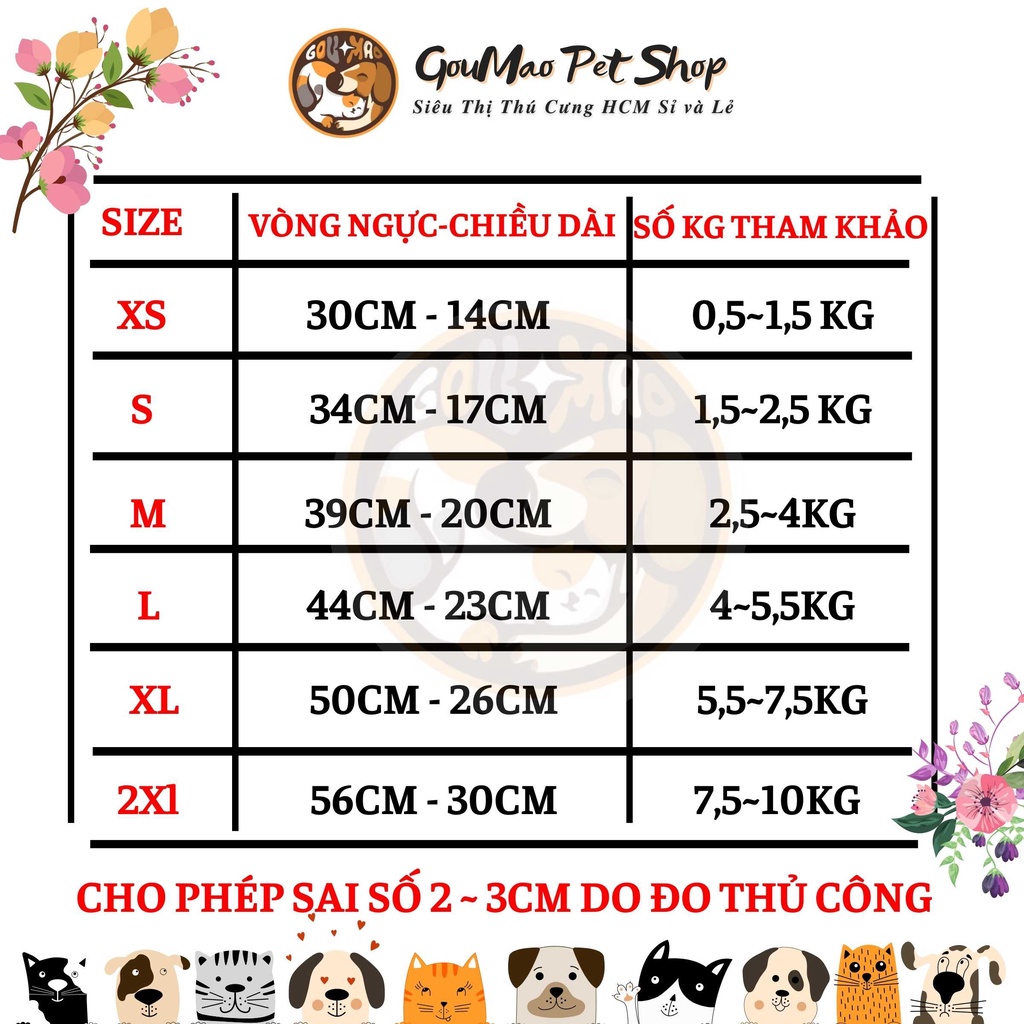 ️VÁY MÙA HÈ 2022 DÀNH CHO CHÓ MÈO : ĐÁM MÂY THƠM - GOUMAO PET hipidog