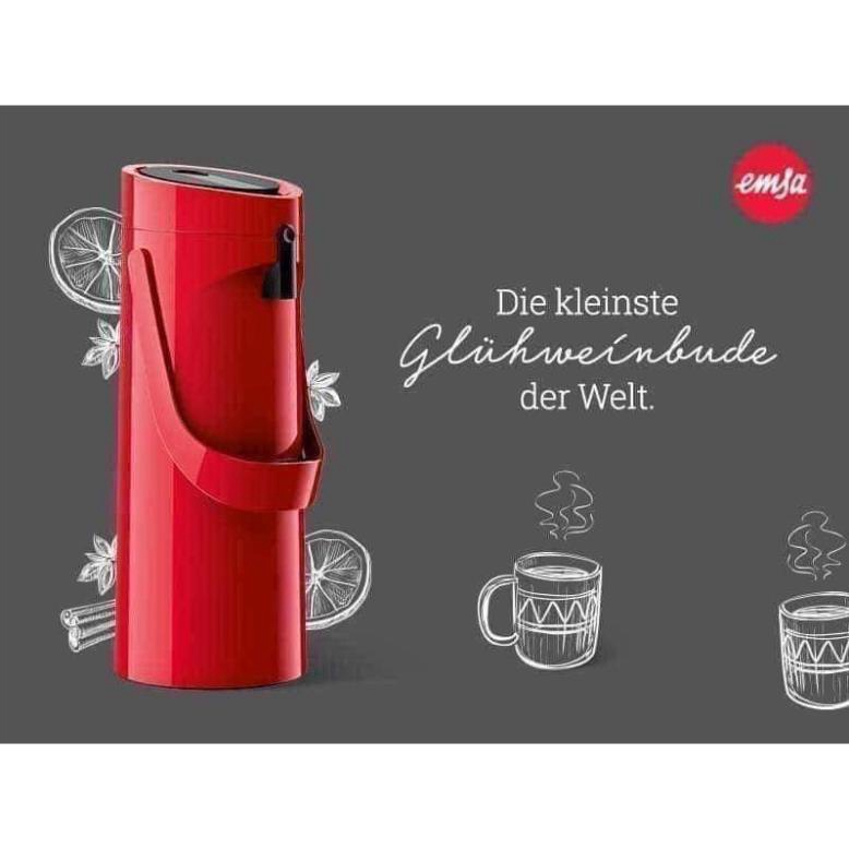 🇩🇪 Phích giữ nhiệt Emsa Ponza 1.9L có vòi lấy nước giữ nhiệt đồ uống, tiện dụng 🇩🇪