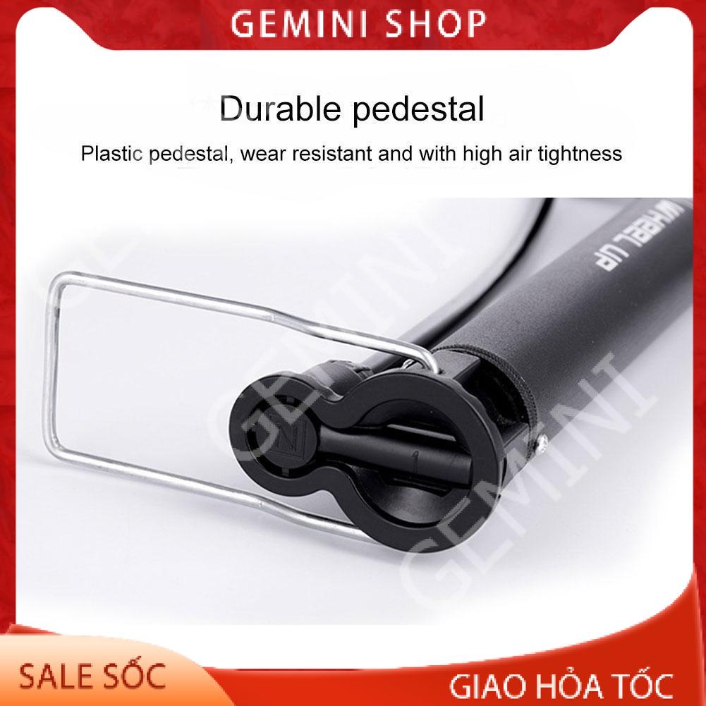 Bơm xe đạp xe máy bóng bay W3235 có đồng hồ bơm khỏe nhanh đầy hơi áp suất cao 120 psi tiện dụng GEMINI SHOP