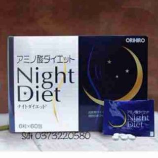 Viên uống giảm cân night diet hộp 60 gói