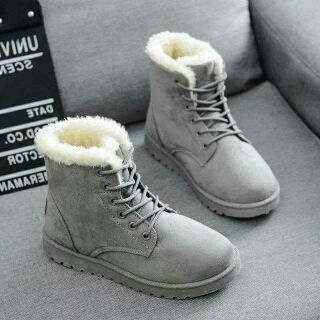 Boot lông da lộn