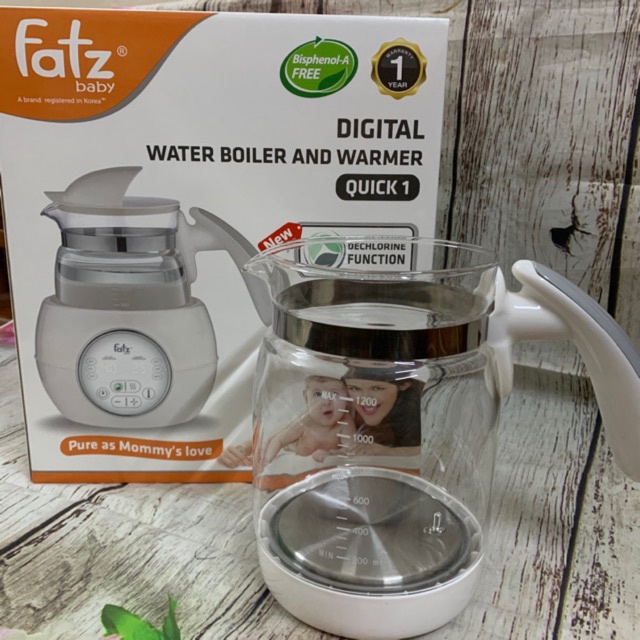 Bình thủy tinh Máy đun và hâm nước điện tử Fatz Baby Quick 1 FB3505SL