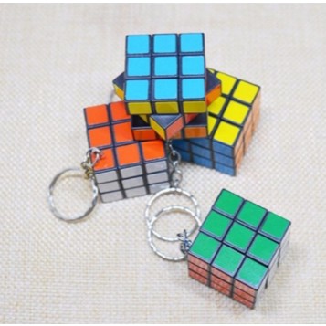 Đồ Chơi Rubik Mini 3x3x3 Bằng Nhựa treo chìa khóa