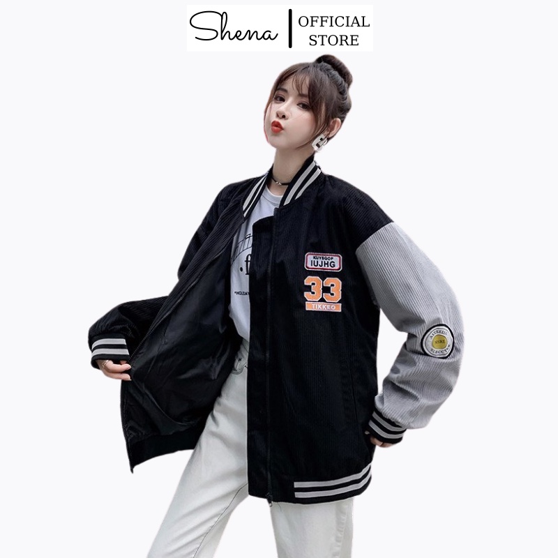 Áo Khoác Bomber Bóng Chày Uniex Chất Nỉ Cao Cấp 33 Shena SP000072