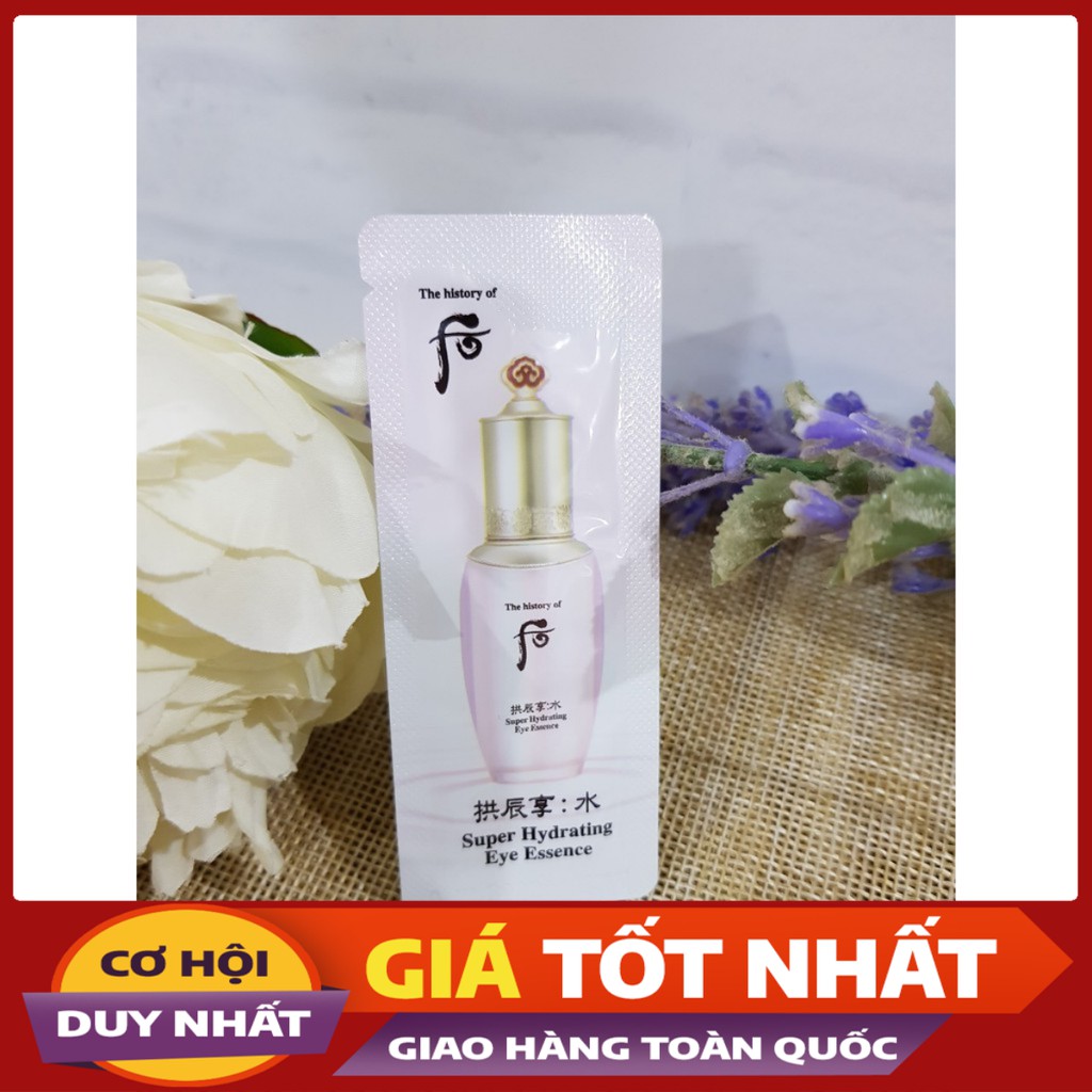 ✨[GIÁ TỐT NHẤT] 🌺[Hàng Chính Hãng] 120 gói Kem mắt Whoo Gongjinhyang Soo Super Hydrating Eye Essence 🌷 ✨