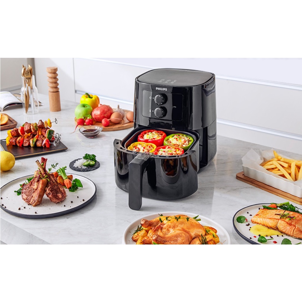 Nồi chiên không dầu Philips HD9200 - 4.2L, công nghệ Rapid Air, bảo hành 2 năm | Hàng chính hãng