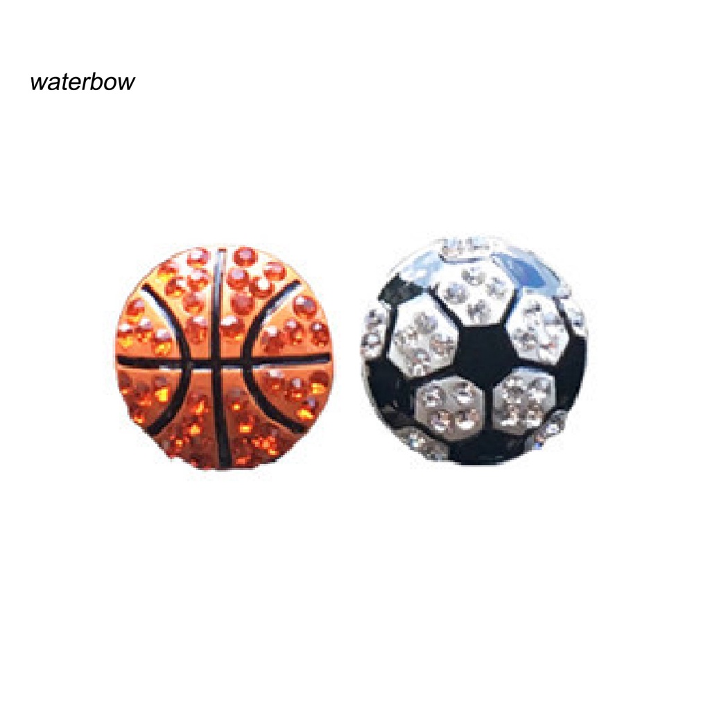 wwo Car Aromatherapy Clip Ball Pattern Shiny Metal Auto Air Outlet Freshener Perfume Clip for Car