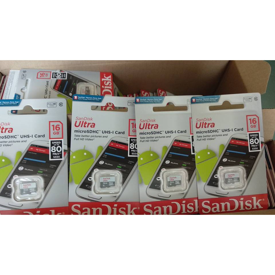 Combo 10 Thẻ Sandisk 32Gb class 10