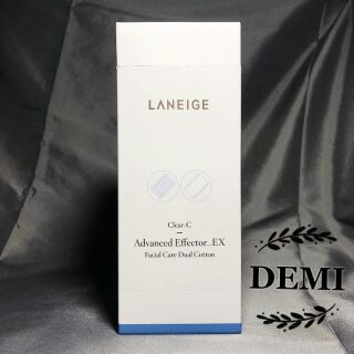 Bông tẩy trang Laneige Clear-C Advanced Effector Facial Care Dual Cotton