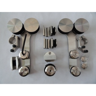 Bộ lùa kép phi 25/ray treo cửa lùa vvp