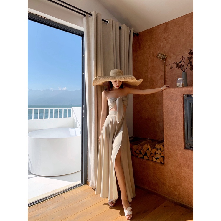 Set Áo Và Chân Váy Không Tay Thời Trang Hàng Mới 2022