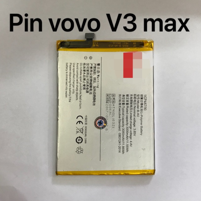 Pin vivo V3 max kí hiệu B-A0