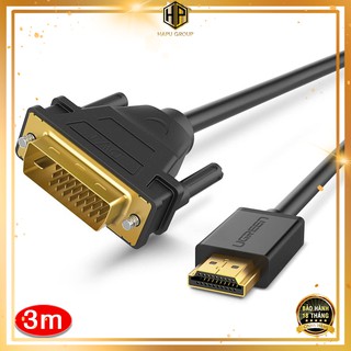Cáp HDMI sang DVI 24+1 Ugreen 10136 dài 3m chính hãng - Hapugroup
