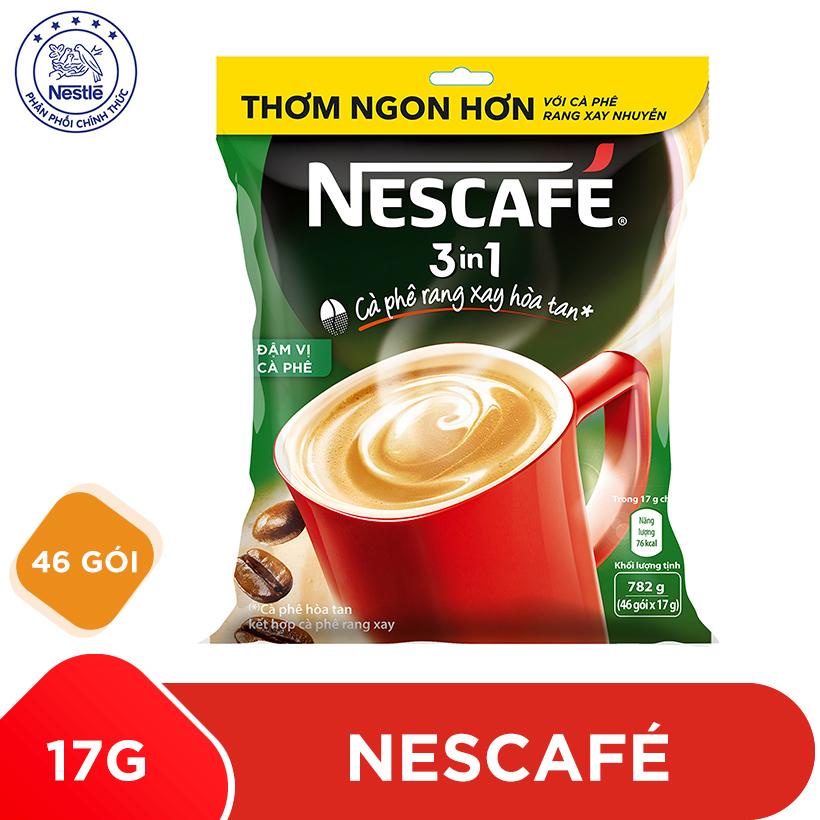 Cà phê sữa NesCafe 3 in 1 đậm vị cà phê 782g (46 gói)