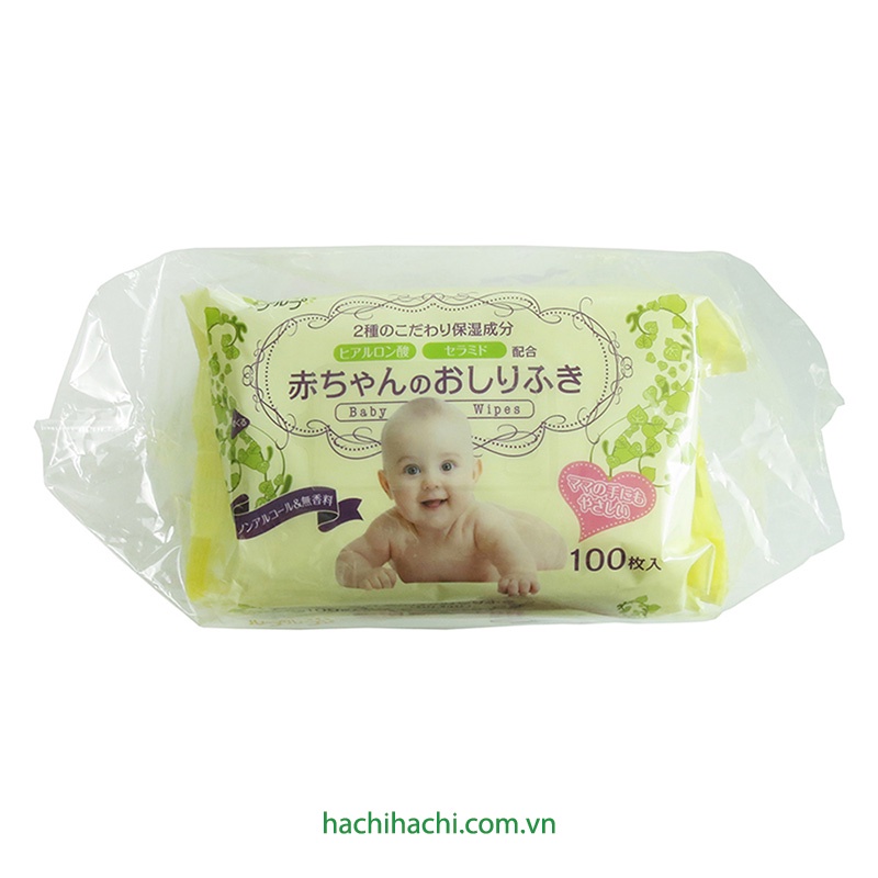 Khăn giấy ướt cho bé Nhật Bản Lifedo (100 tờ x 3 gói) - Hachi Hachi Japan Shop