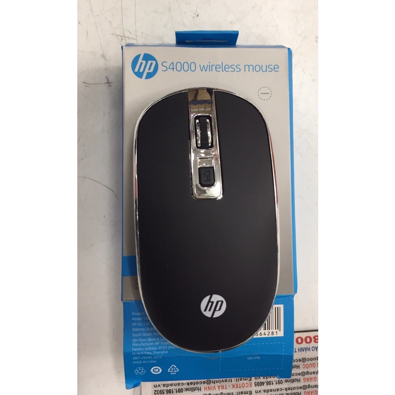 Chuột không dây USB Hp S1000/ S4000 Plus Wireless, Chuột Máy Tính Bluetooth, Chuột Ko Dây Bluetooth