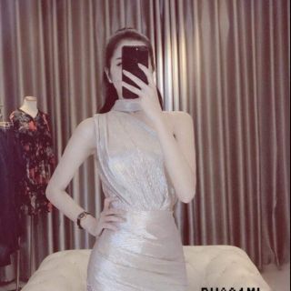 Đầm body nhũ kim tuyến hở