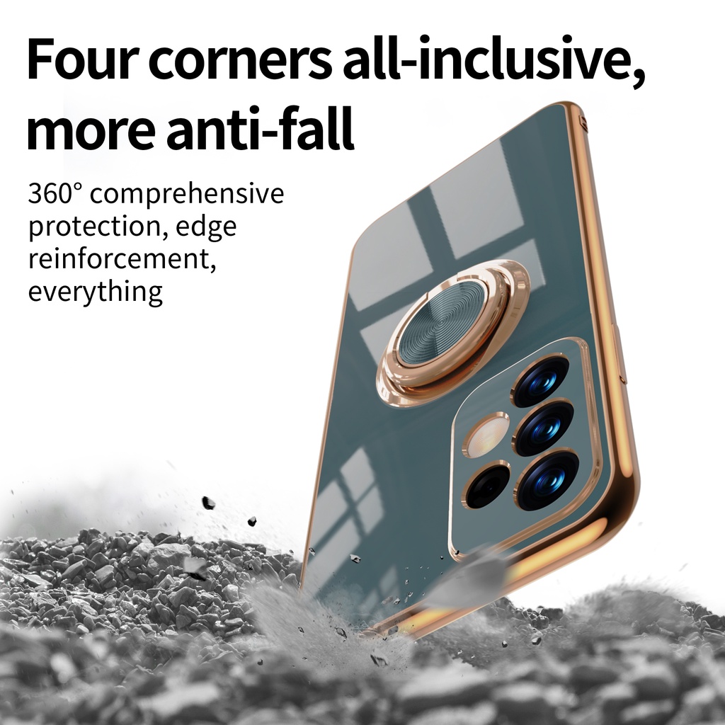 Ốp Điện Thoại Mạ Điện 6D Có Giá Đỡ Cho Samsung Galaxy A33 5G Samsung A33 5G