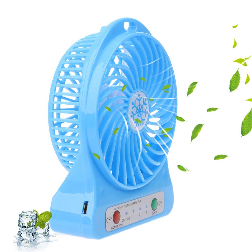 Quạt mini cầm tay có đèn LED