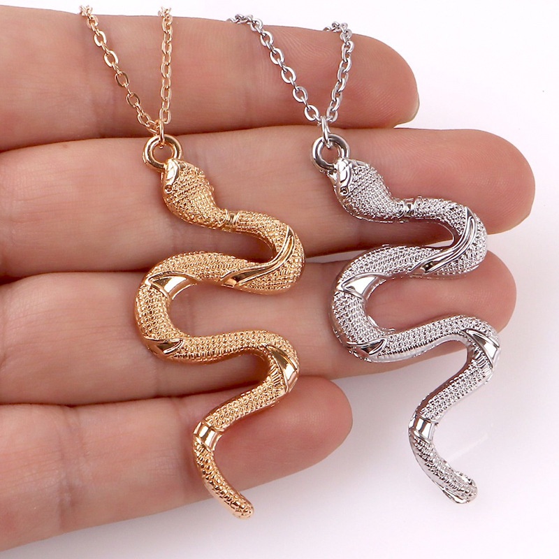 Vòng cổ nữ phối mặt hình rắn thời trang phong cách cổ điển