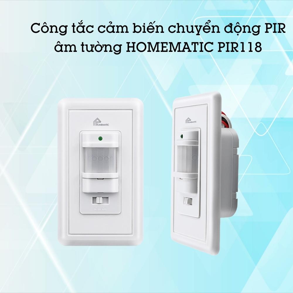 Công Tắc Cảm Biến Chuyển Động PIR Thông Minh Chữ Nhật Lắp Ổ Điện PIR118