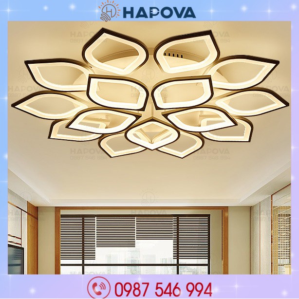 Đèn mâm ốp trần hình cánh đào  HAPOVA BLADER 2098