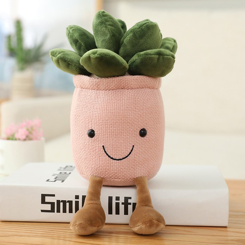 Đồ chơi búp bê nhồi bông chất liệu 100% cotton mềm hình cây cảnh thu nhỏ hỗ trợ giáo dục bé