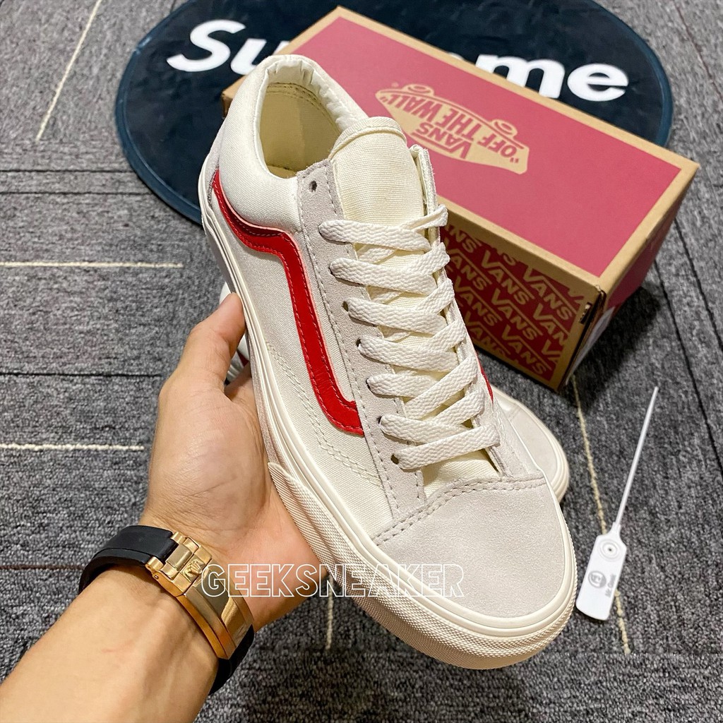 [GeekSneaker] Giày Vans Style 36 RED - Kẻ đỏ | BigBuy360 - bigbuy360.vn