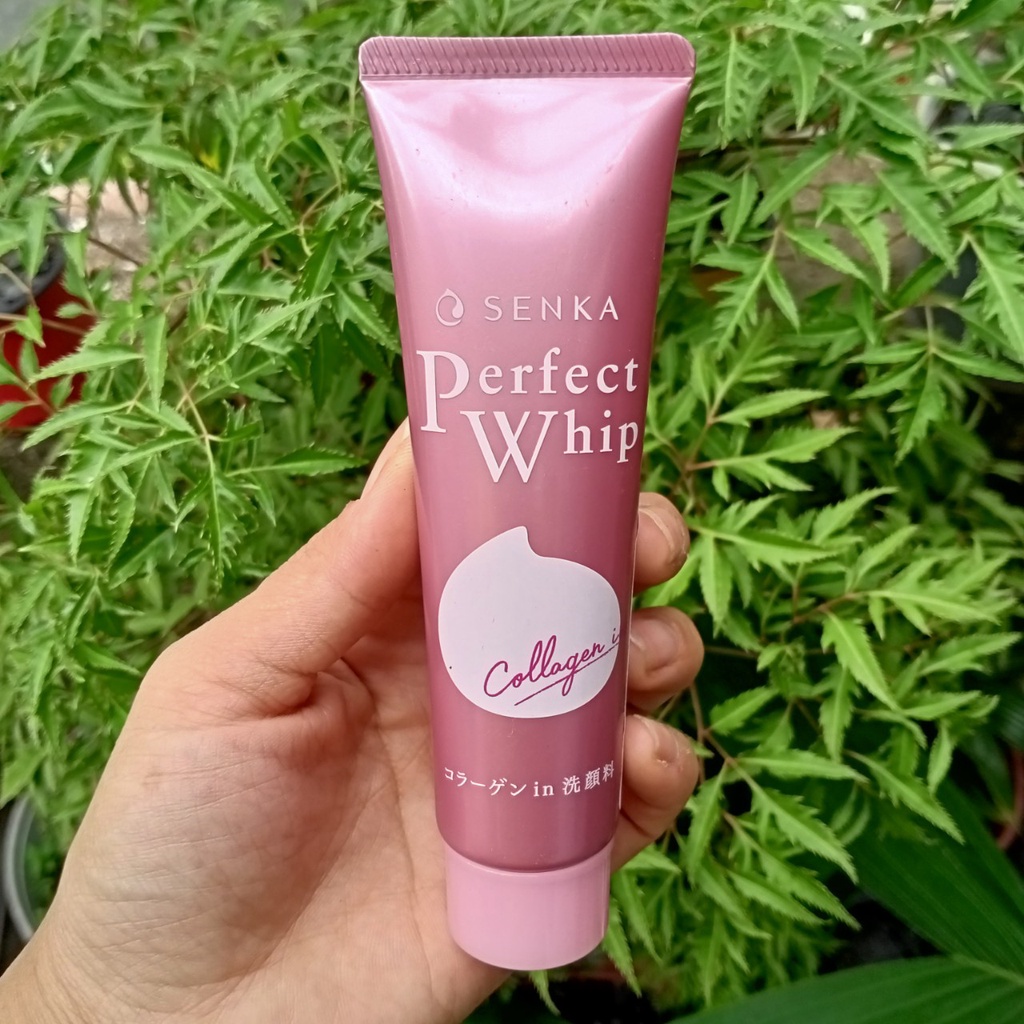 Sữa rửa mặt Senka Perfect Whip 50g cho 1 làn da không tỳ vết - Mẫu mới/Mẫu cũ