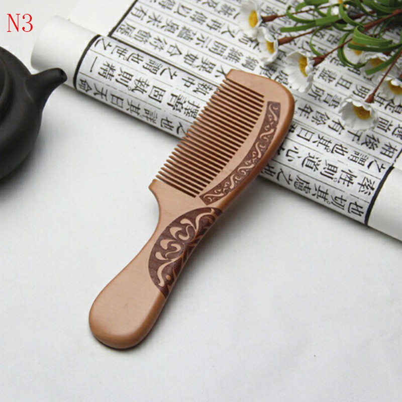 (Hàng Mới Về) Lược Gỗ Chống Tĩnh Điện Tiện Lợi