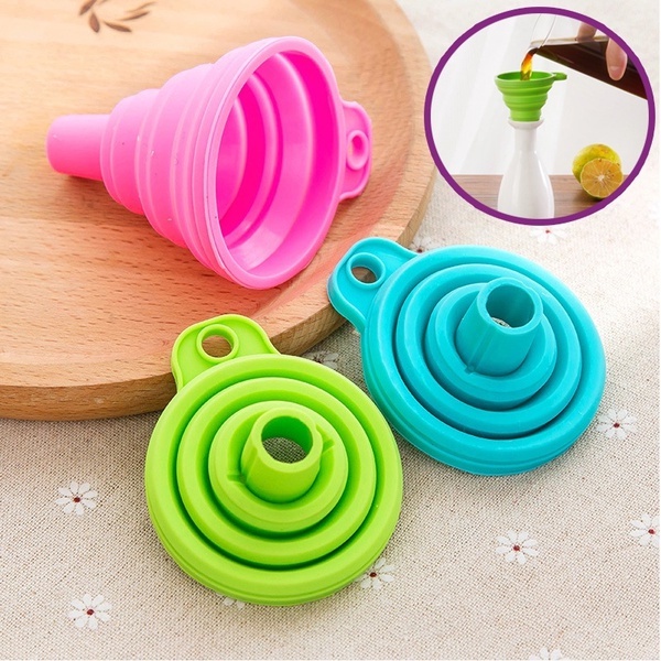 Phễu silicon mini có thể gấp gọn thiết kế cổ dài tiện dụng