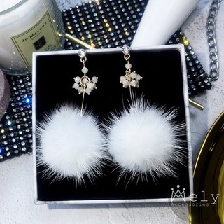 BÔNG TAI CỤC BÔNG TRẮNG - MELY 751