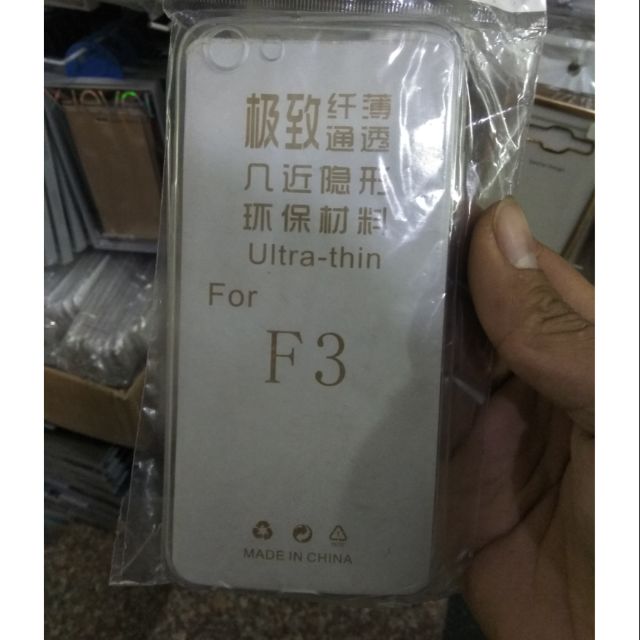 Bộ 3 ốp dẻo trong suốt Oppo F3/ A77