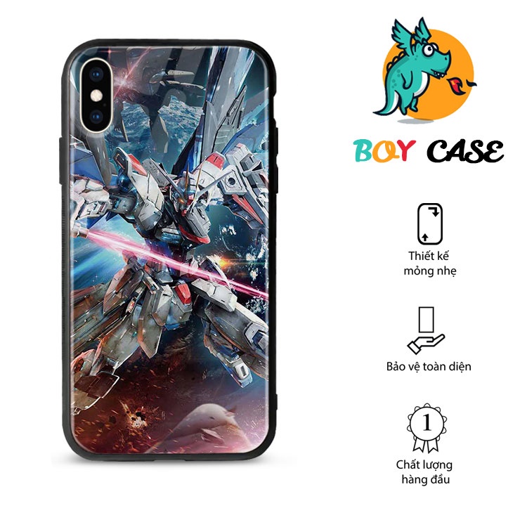 Ốp Đt Iphone Hình GunDam BOYCASE Cho Iphone 12/11/ProMax/X/XsMax/Xr/6/8/7Plus