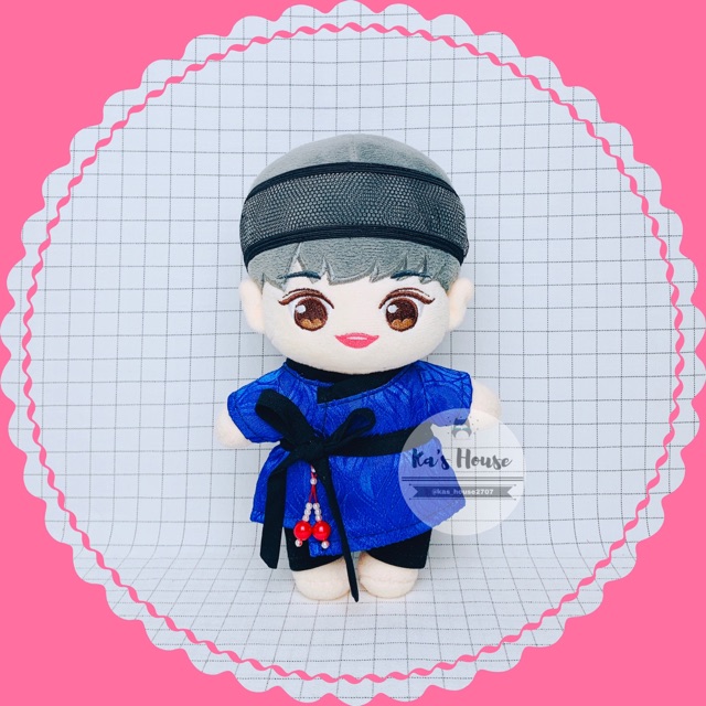 {15cm-20cm} CÓ SẴN - Hanbok nam, loại áo dài, outfit doll, outfit cho doll