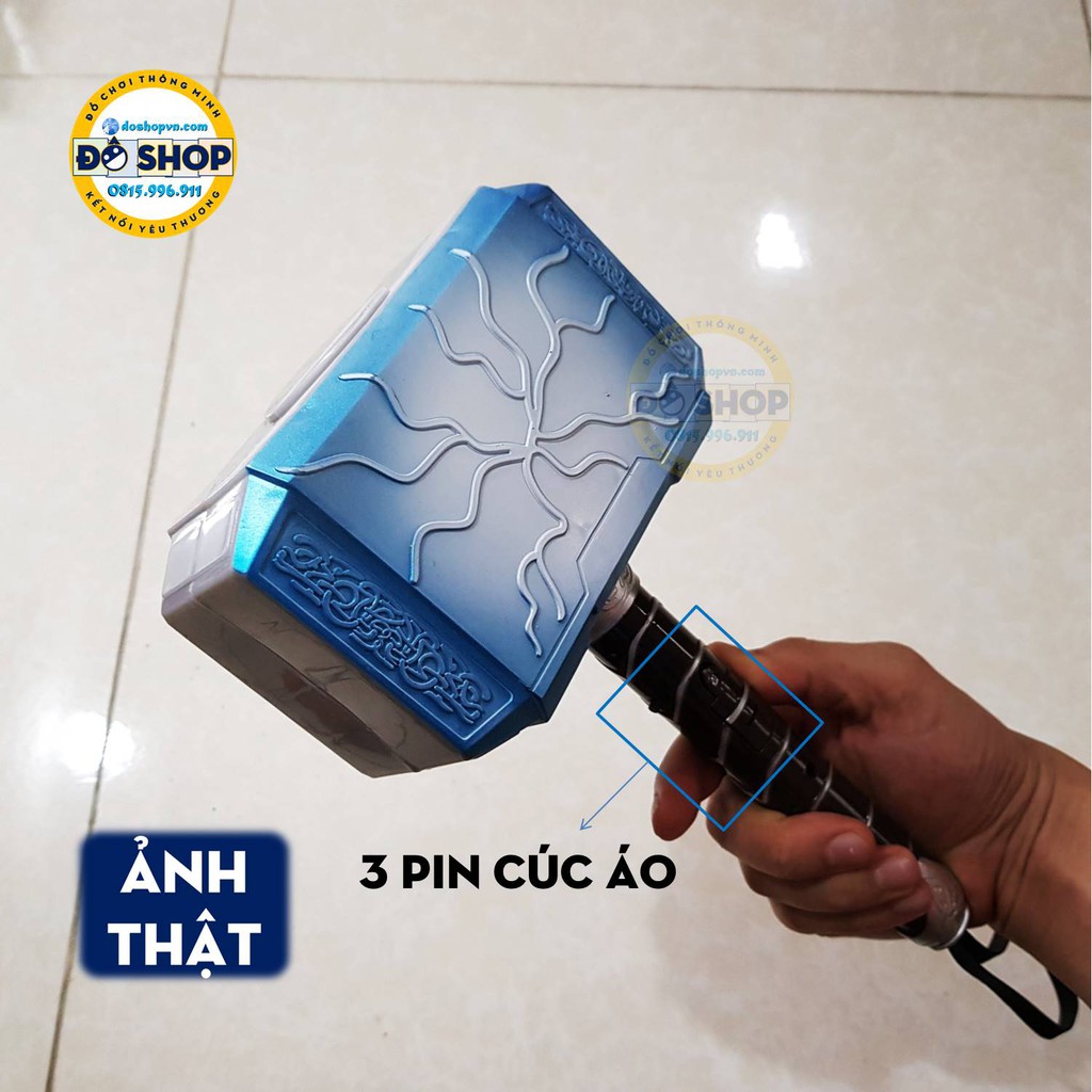 Đồ Chơi Búa Thor Rìu Thần Sấm Nhựa Phát Nhạc Phát Sáng Cho Bé TH22 (Tặng Kèm Pin) - Đô Shop