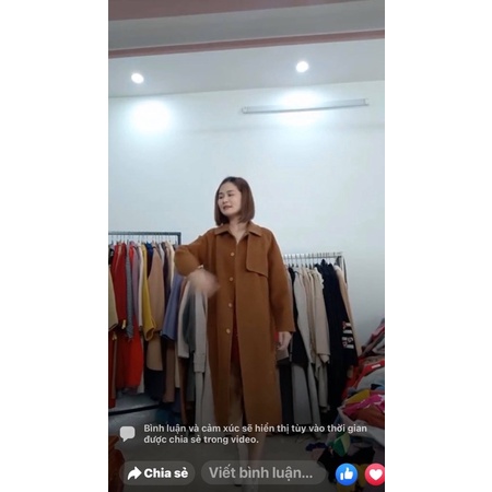 áo dạ chốt livetream