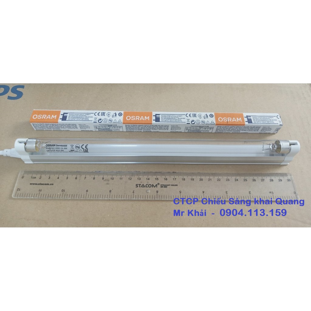 Bộ đèn UV diệt khuẩn mini HNS 8W Osram