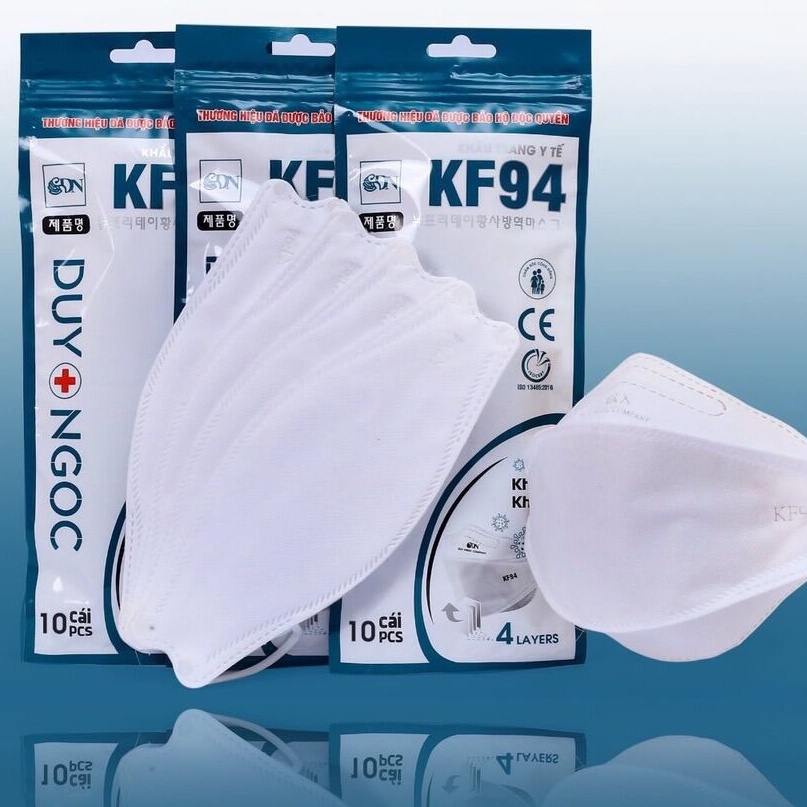 50 Chiếc Khẩu Trang 4D KF94 UniMask Huy Hoàng Kháng Khuẩn Công nghệ Hàn Quốc