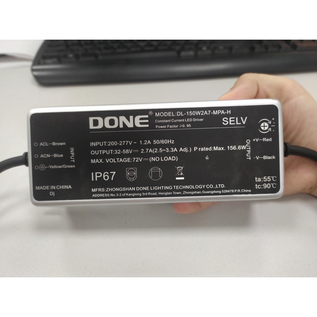 Bộ nguồn đèn LED công suất 150w DONE DL 150W 2A7-MPA-H chính hãng