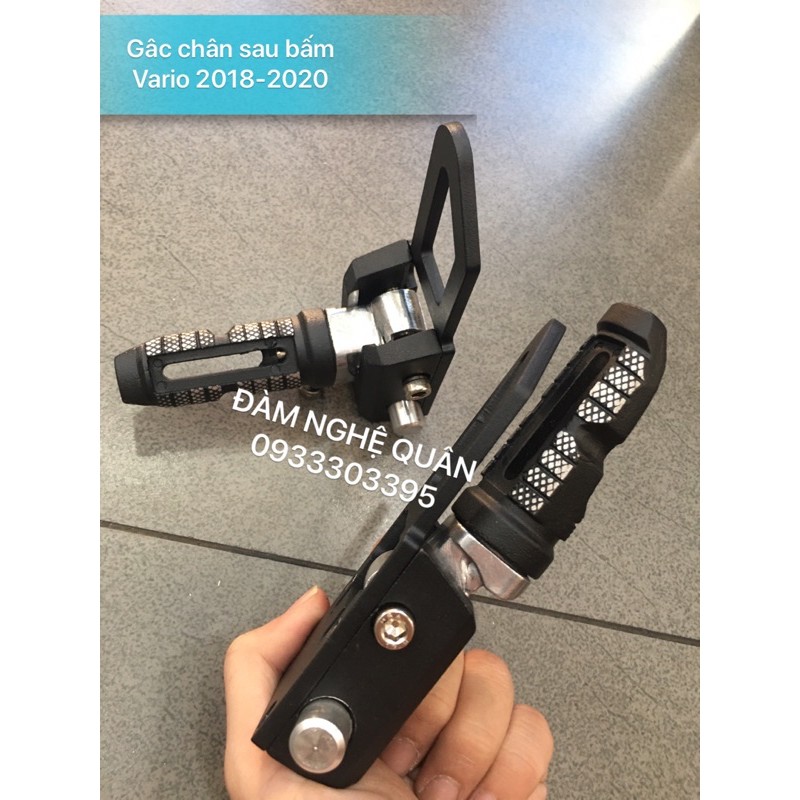Gác chân sau Vario 2018-2020 kiểu bấm nút bật ra bằng sắt loại tốt mới 100% 💰 350,000 VND / 1 cặp y hình