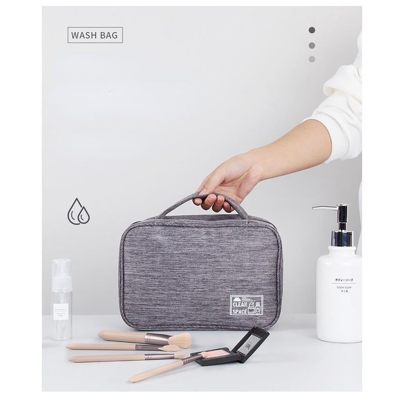 Túi Đựng Mỹ Phẩm Du Lịch Chia Ngăn Khô Và Ướt Chống Thấm Nước Mới
