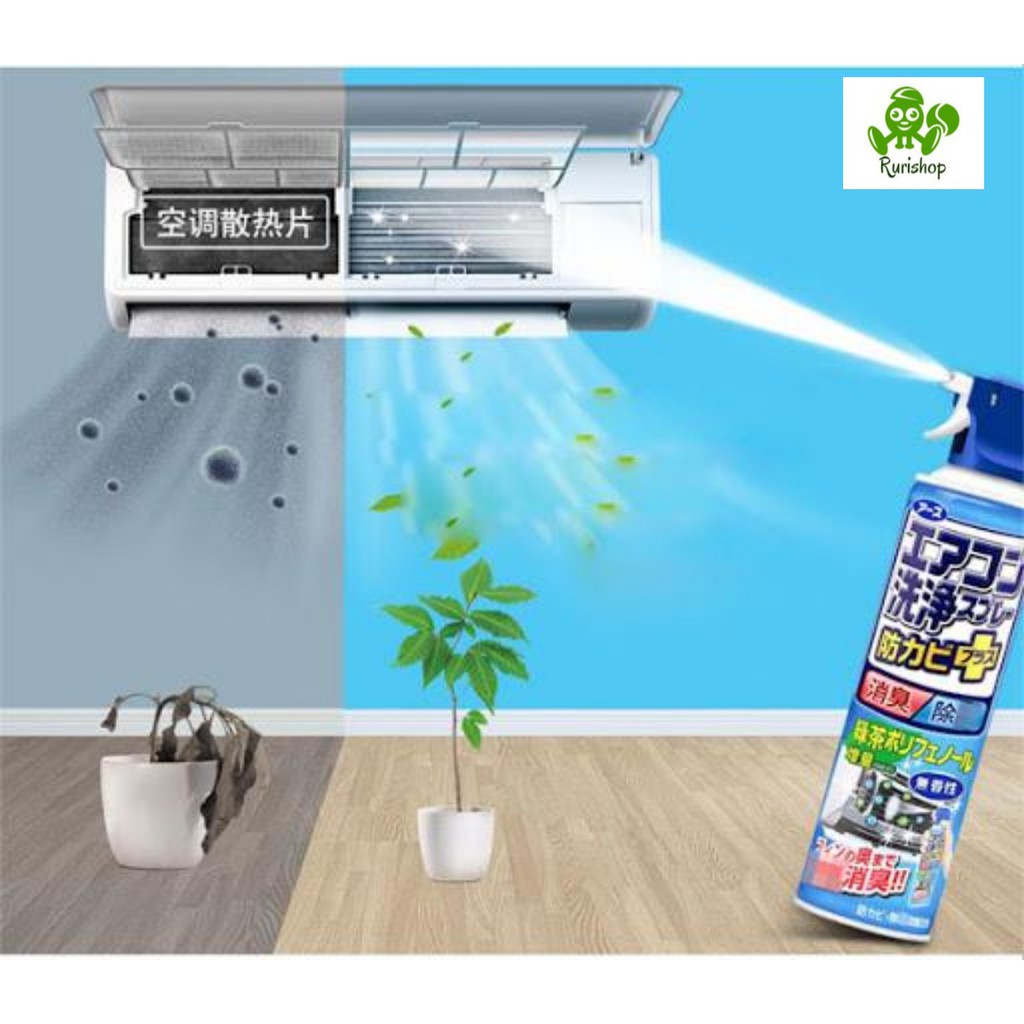 Chai xịt vệ sinh điều hòa, vệ sinh máy lạnh Nhật Bản