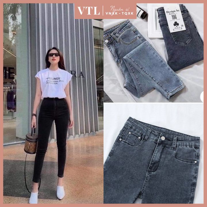 Quần bò jeans ôm nội địa Trung nhiều màu cá tính