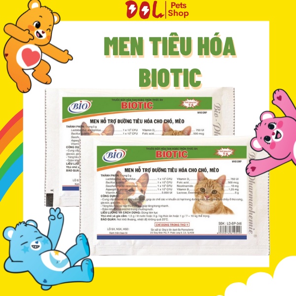 Men Tiêu Hóa Hỗ Trợ Đường Ruột Cho Chó Mèo BIOTIC
