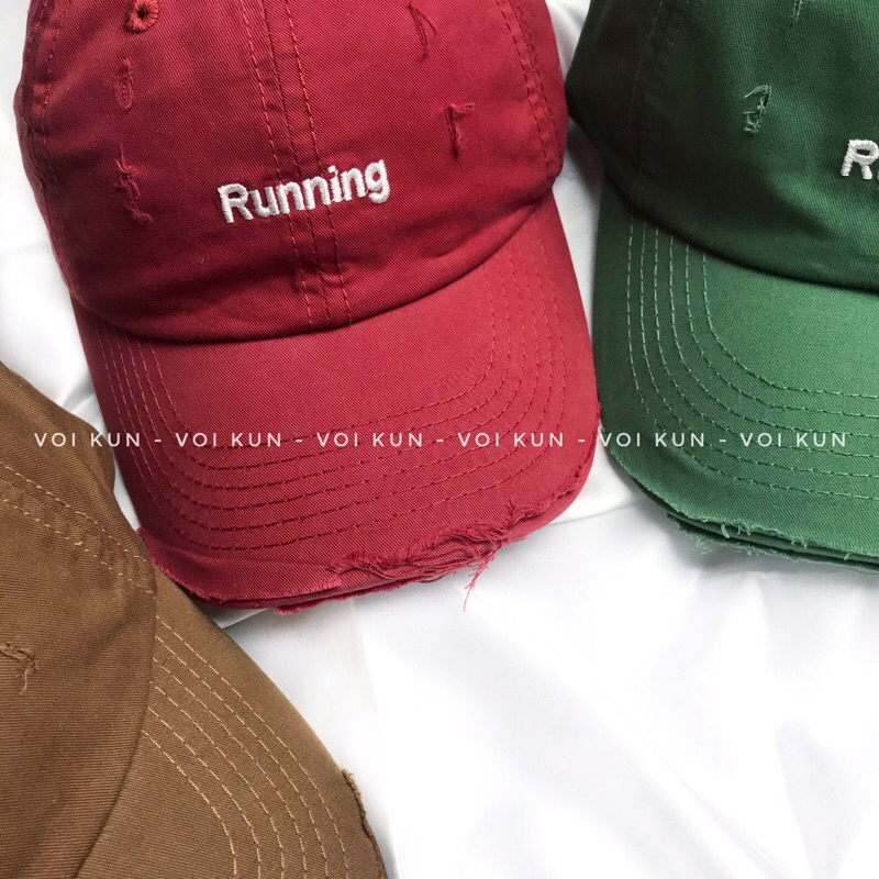 M22- Mũ lưỡi trai trẻ em chữ Run, nón cho bé trai bé gái cá tính từ 2 - 6 tuổi